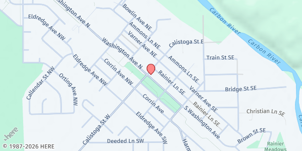 Map showing GoodRoots Northwest - Orting at 24 Washington Ave SE, Orting, WA