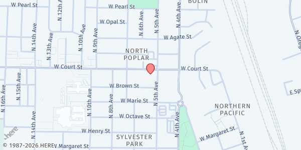 Map showing Benton Franklin Community Action Committee at 720 W Court Street, Pasco, WA