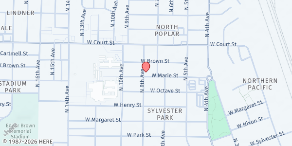 Map showing Senior Companion Food Program - Food Distribution Center at MS B11, Pasco, WA