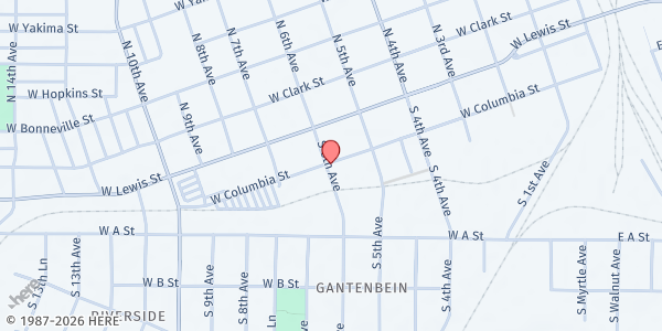 Map showing St Vincent de Paul - Pasco at 215 S 6th Ave, Pasco, WA