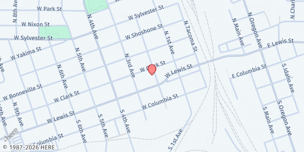 Map showing Union Gospel Mission Tri-Cities at 112 N 2nd Ave, Pasco, WA