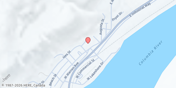 Map showing Pateros Community Church at 124 Dawson St, Pateros, WA