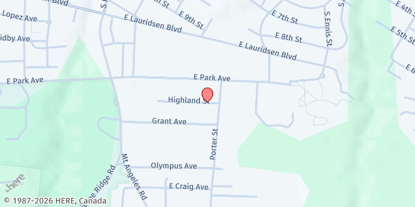 Map showing Highland Commons at Highland Commons, Port Angeles, WA