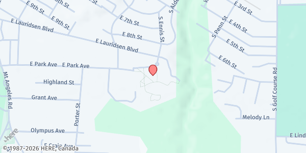 Map showing Peninsula College at Peninsula College, Port Angeles, WA