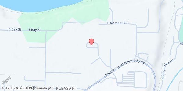 Map showing Port Angeles Food Bank at 632 N. Oakridge, Port Angeles, WA