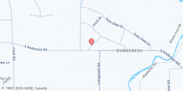 Map showing Port Angeles Food Bank - Peninsula College at Peninsula College, Port Angeles, WA