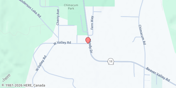 Map showing Tri-Area Food Bank at 10 West Valley Rd, Port Hadlock-Irondale, WA