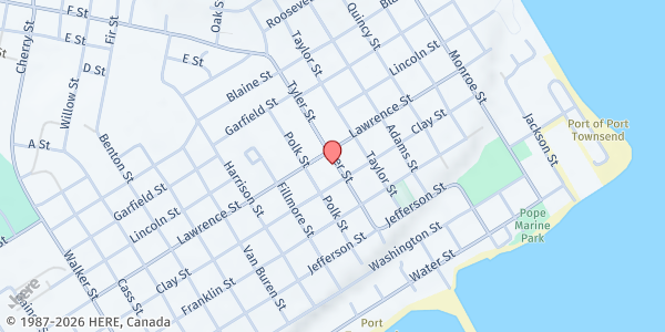 Map showing Abundant Life Seed Foundation - Food Distribution Center at , Port Townsend, WA