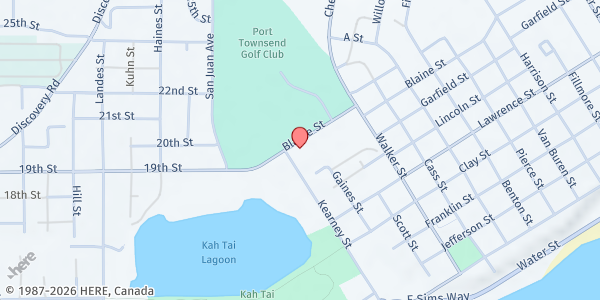 Map showing Port Townsend Food Bank at 1925 Blaine Street, Port Townsend, WA