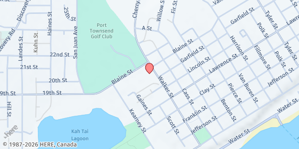 Map showing Port Townsend Food Bank at 1925 Blaine St, Port Townsend, WA