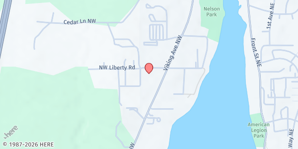 Map showing North Kitsap Fishline at 787 NW Liberty Lane, Poulsbo, WA