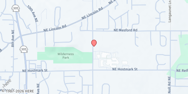 Map showing St Vincent de Paul - Kitsap at 18943 Caldart Ave NE, Poulsbo, WA