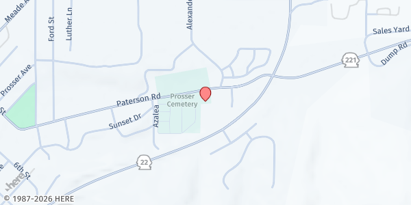 Map showing Benton County Friendship Baptist Church at 1801 Paterson Rd, Prosser, WA