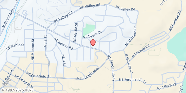 Map showing Little Free Pantry at 1510 NE Stadium Way, Pullman, WA