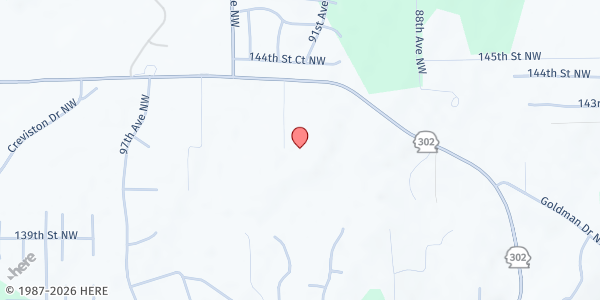 Map showing LDS Church at 14201 92nd. Ave NW, Purdy, WA