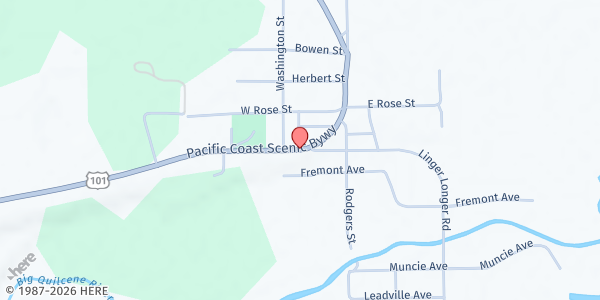 Map showing Quilcene Food Bank at 294952 Highway 101, Quilcene, WA