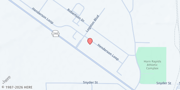 Map showing Tri-cities Enterprise Association - Food Distribution Center at 2000 Logston Blvd, Richland, WA