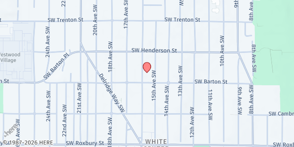 Map showing Salvation Army - Social Services Department - White Center at 9050 16th Ave SW, Seattle, WA