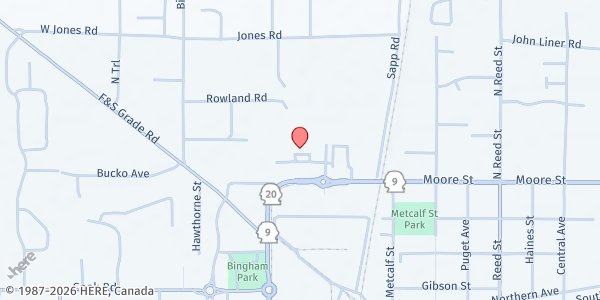 Map showing Mobile Food Express, Skagit CAP - Sedro-Woolley at 220 Michael St, Sedro-Woolley, WA