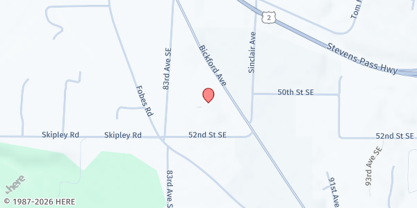 Map showing Hope Church at 5002 Bickford Ave, Snohomish, WA