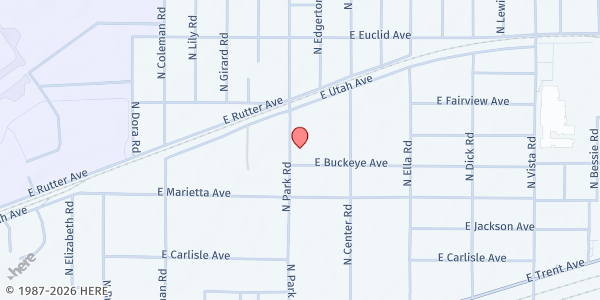 Map showing Life River Fellowship at 2810 N Park Rd, Spokane Valley, WA