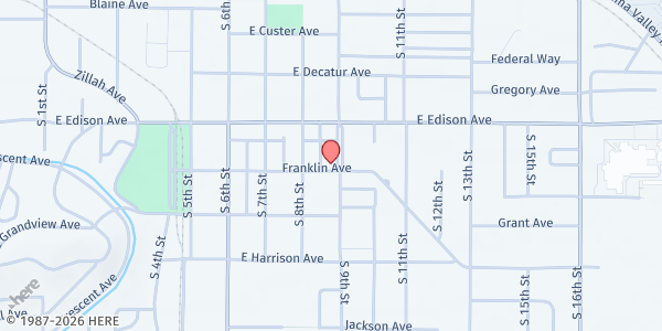 Map showing Sunrise Outreach Center - Mabton Food Pantry at 529 S 9th St, Sunnyside, WA