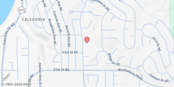 Map showing Nourish Pierce County - Browns Point at 5339 Browns Point Blvd NE, Tacoma, WA