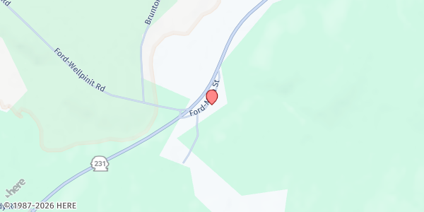 Map showing Ford Food Pantry - Food Distribution Center at 5227 B Ford Main Street, Tumtum, WA