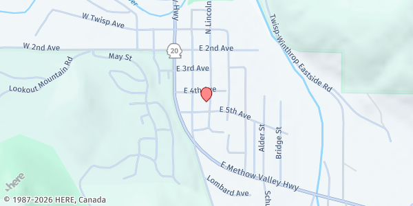 Map showing Room One at 315 S Lincoln St, Twisp, WA
