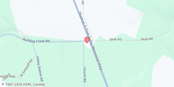 Map showing Valley Food Pantry - Food Distribution Center at 3130 Church Rd, Valley, WA