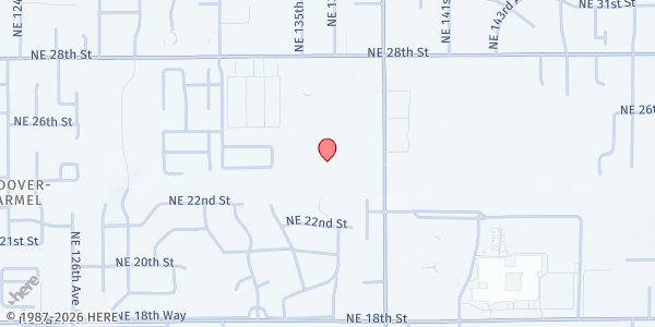 Map showing Boys & Girls Club of Southwest Washington - Burton Elementary Club at 13501 NE 28th St, Vancouver, WA