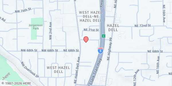 Map showing Boys & Girls Club of Southwest Washington - Clinton & Gloria Clubhouse and Elise Menashe Teen Center at 409 NE Anderson St, Vancouver, WA