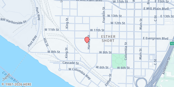 Map showing FISH of Vancouver at 906 Harney St, Vancouver, WA