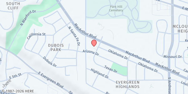 Map showing Learning Avenues Child Care at 5701 MacArthur Blvd, Vancouver, WA