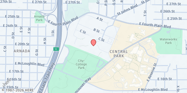 Map showing Lifeline Connections - Vancouver at 1601 E 4th Plain Blvd, Vancouver, WA