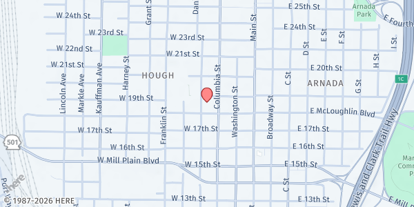 Map showing One Life at 1801 Daniels St, Vancouver, WA