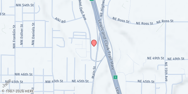 Map showing Share - Homestead at 4921 NE Hazel Dell Ave, Vancouver, WA