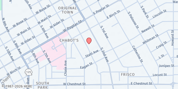 Map showing Good Neighbor Seventh-Day Adventist Church at 343 S 3rd Ave, Walla Walla, WA