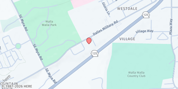 Map showing Helpline at 1520 Kelly Place, Walla Walla, WA