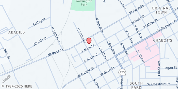 Map showing New Beginnings Chapel at 822 W Main St, Walla Walla, WA