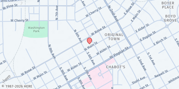 Map showing St Vincent de Paul - Walla Walla at 308 W Main St, Walla Walla, WA