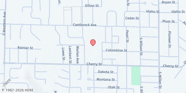 Map showing Saint Vincent de Paul-St. Joseph - Food Distribution Center at 625 S Elliott Ave, Wenatchee, WA