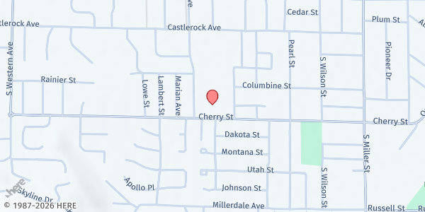 Map showing St. Vincent de Paul - Wenatchee at 1300 Cherry St., Wenatchee, WA