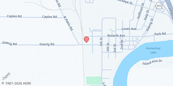 Map showing Woodland ACTION at 736 Davidson Avenue, Woodland, WA