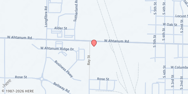 Map showing People For People Meals on Wheels - Yakima at 1008 W Ahtanum Rd, Yakima, WA