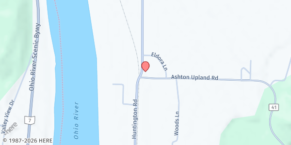 Map showing Crosslight of Hope at 33483 Huntington Rd, Ashton, WV