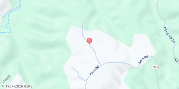 Map showing Athens Church of God at Lourel Creek Road PO Box 914, Athens, WV