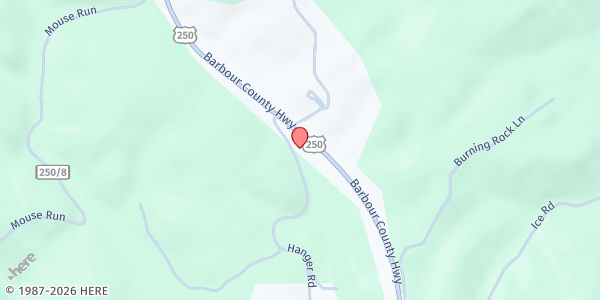 Map showing HAVEN OF HOPE WORSHIP CENTER - PHILIPPI at 816 HANGER RD, BELINGTON, WV
