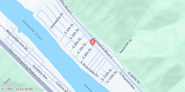 Map showing City of Hope at 714 E Dupont Ave, Belle, WV