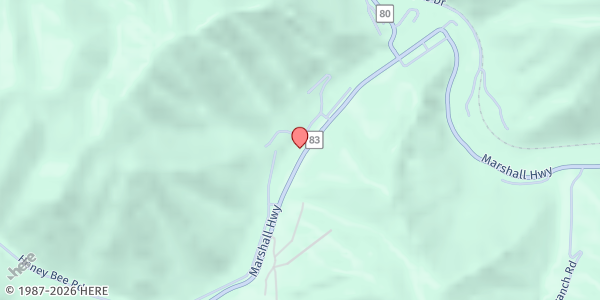 Map showing JCS MINISTRIES INC - Bradshaw at 10406 MARSHALL HWY, BRADSHAW, WV